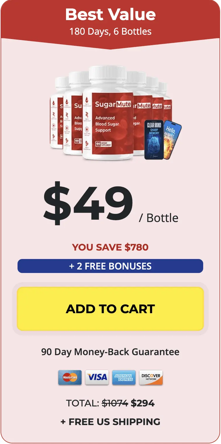 SugarMute  6 bottles